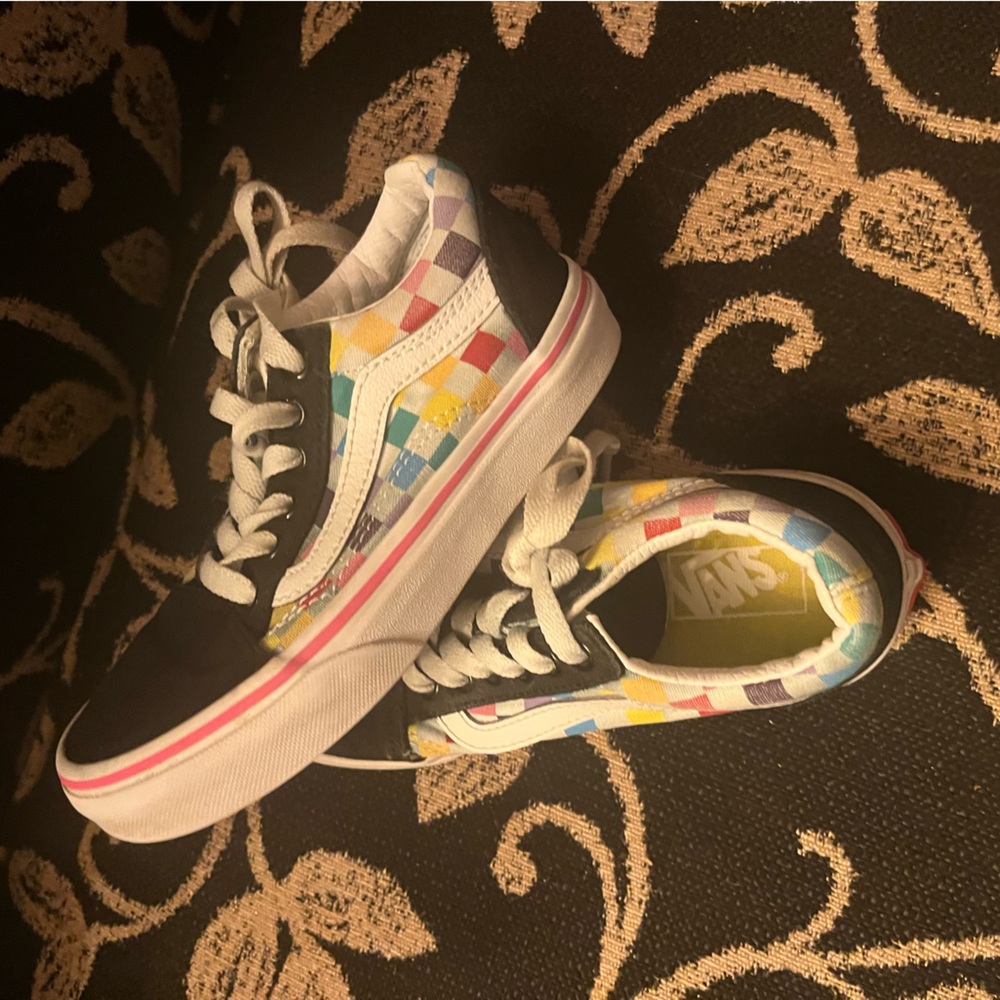 Vans Kids Sneakers - Black and Multicolor